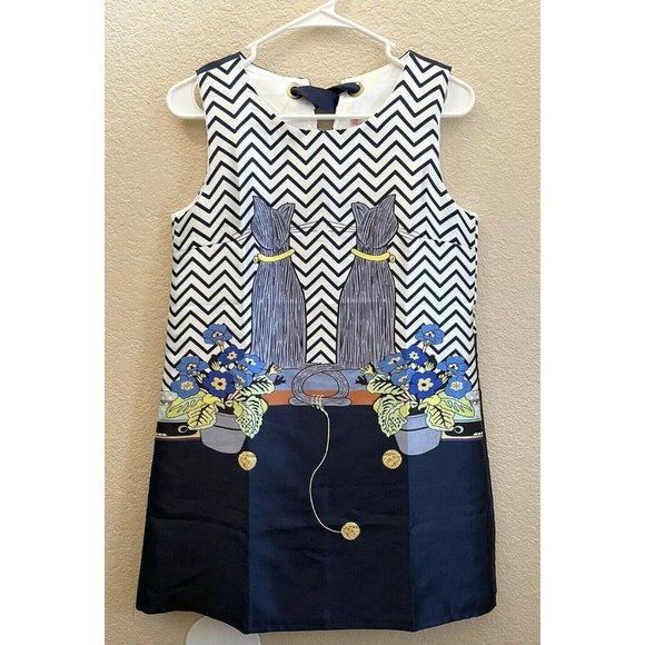 Unbranded Dresses & Skirts - Sleeveless Shift Dress Short Floral Cat Print